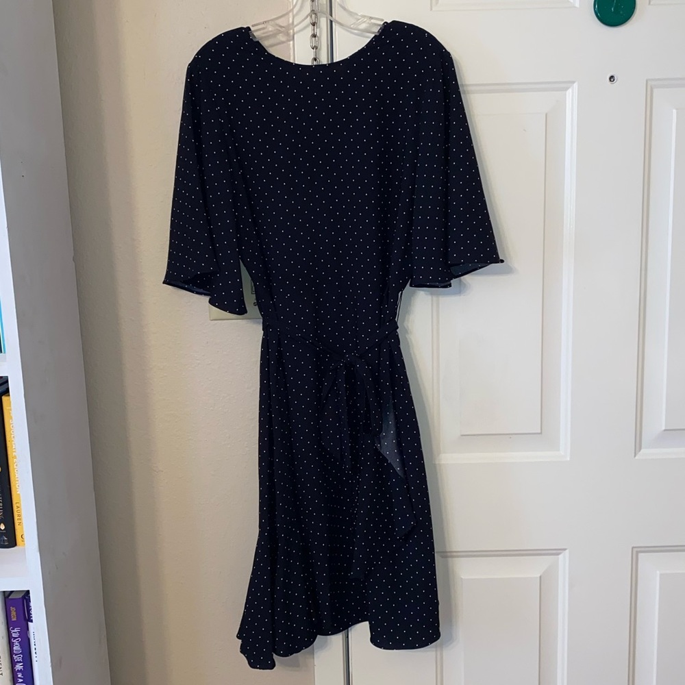 Who What Wear Polka Dot Dress